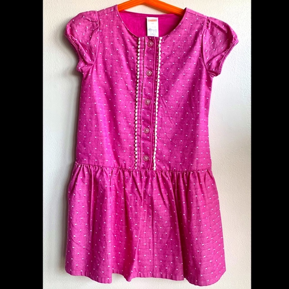 3/$40 ⭐️ GYMBOREE kids pink with white polka dots SIZE 5T